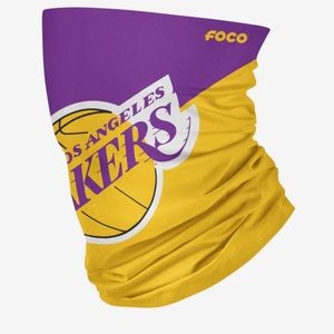 FOCO NBA LOS ANGELES LAKERS NECK GAITER PURPLE GOLD UNISEX OS NWOT